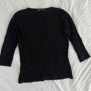 Zara black 3/4 sleeve top